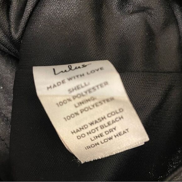 LULUS Acting Wild Sequin Animal Print One-shoulder Mini Dress in Black Size S - Picture 12 of 13